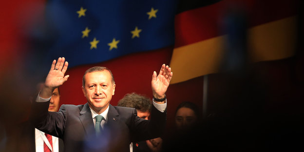 Türkischer Ministerpräsident Erdogan in Köln