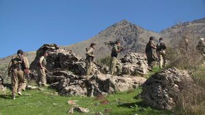 PDKI Peshmerga fighters on the border of the Kurdistan Region with Iran, June 23, 2016.